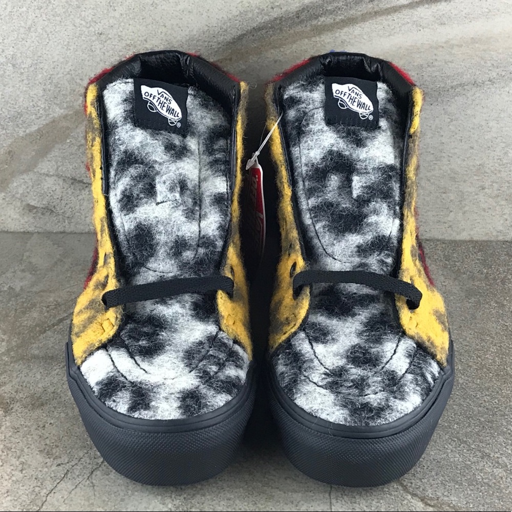 NEW Vans Sk8-Hi Platform 2 Fuzzy Leopard Print - Picture 3 of 10